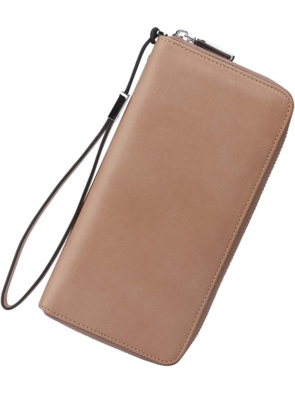 Compact RFID Blocking Leather Wallet for Women - Bifold Purse with ID Windows